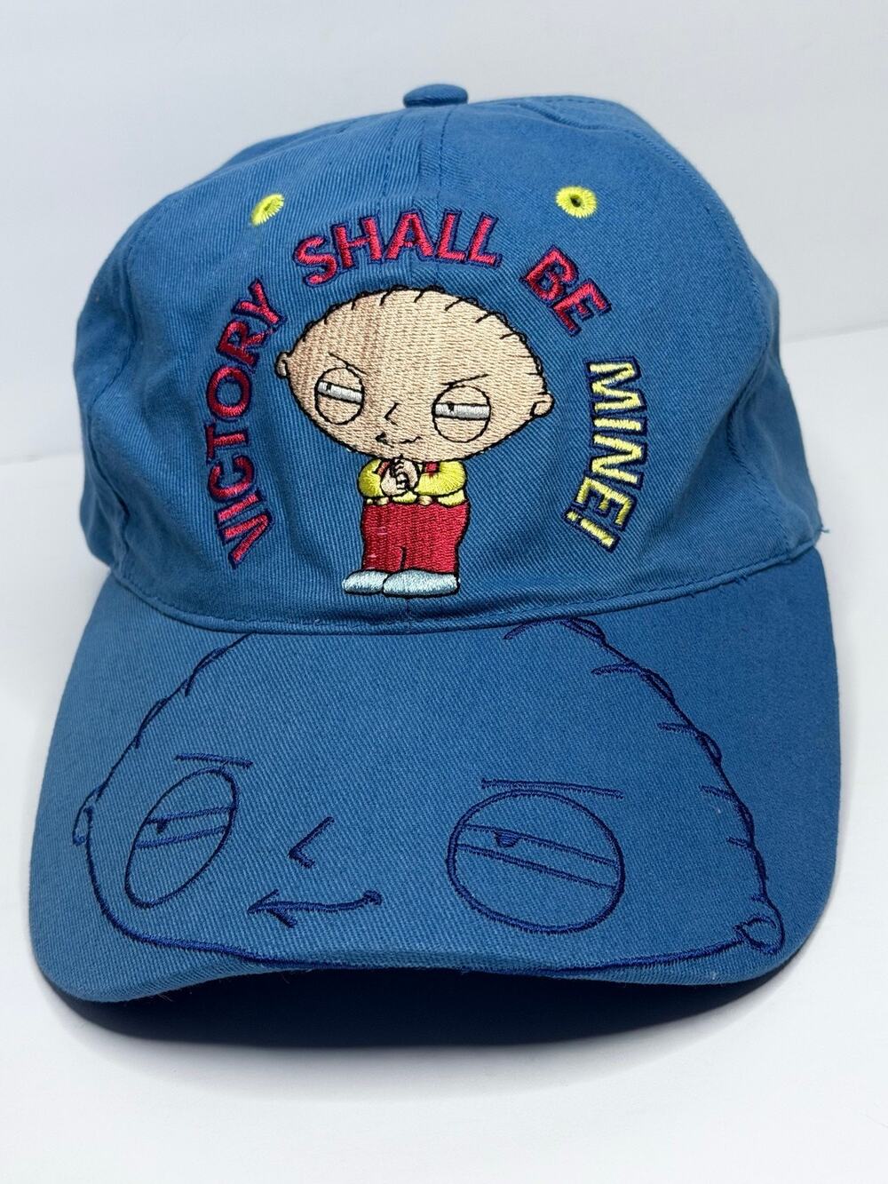 Vintage Family‎ Guy Stewie Griffin “Victory shall be mine!” Blue Hat Cap (2005)